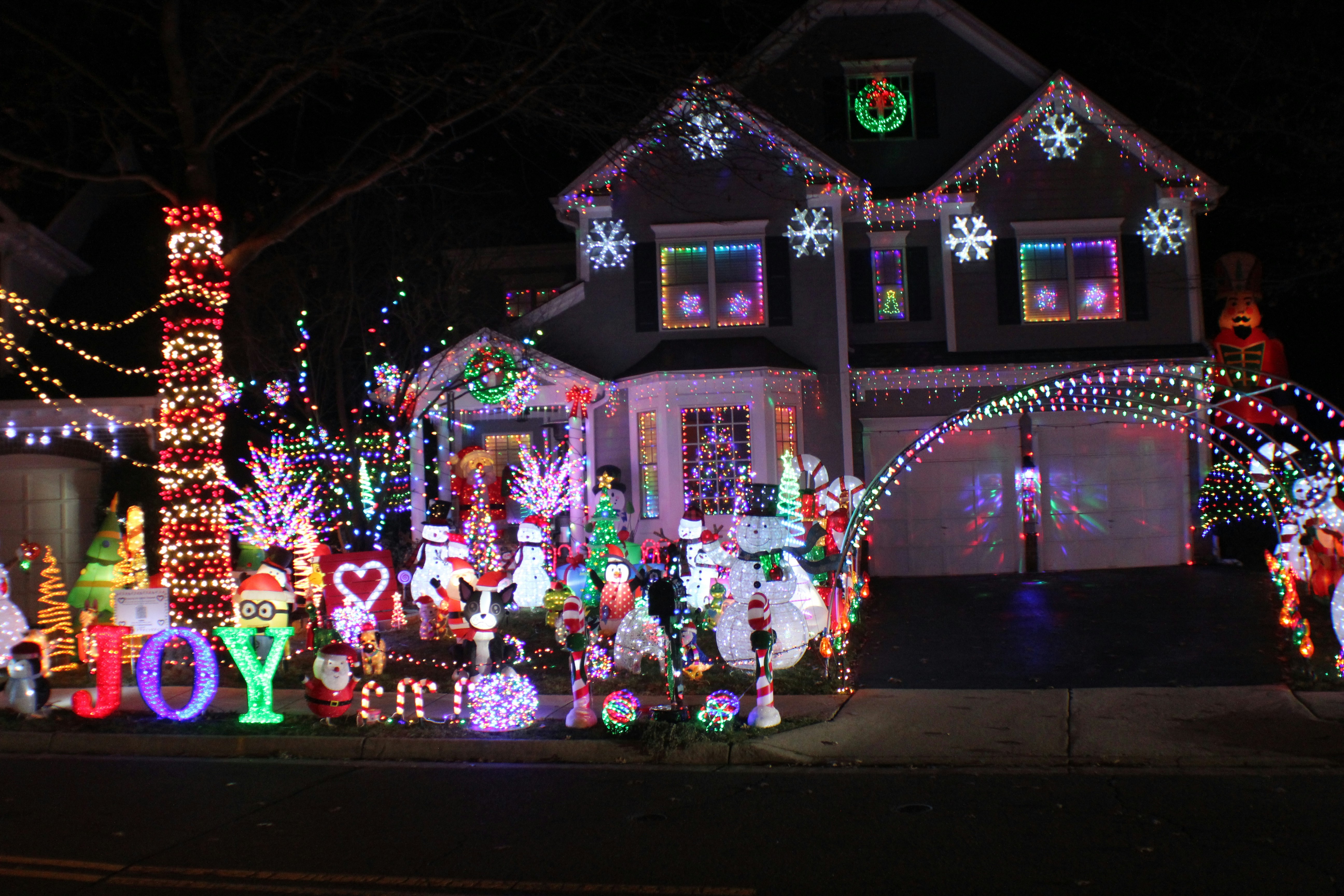 Landscape Christmas lighting in Dallas area
