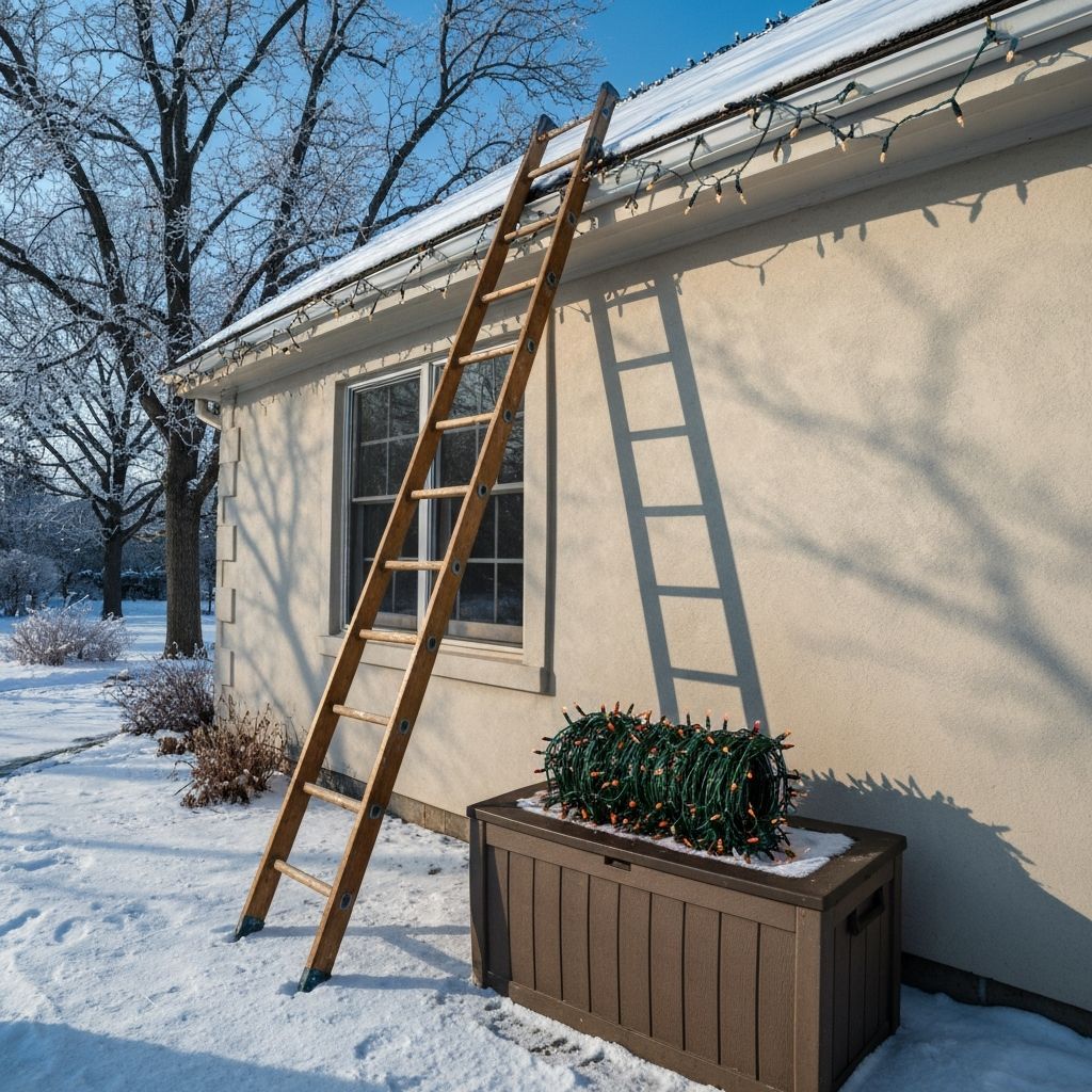 Holiday Light Removal service example